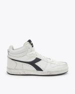  Scarpe Sneakers UOMO Diadora T2 Bianco Nero MAGIC BASKET DEMI ICONA Lifestyle