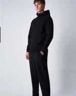  Felpa Cappuccio Hoodie UOMO Champion Legacy Tech American Nero Cotone 