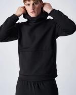  Felpa Cappuccio Hoodie UOMO Champion Legacy Tech American Nero Cotone 