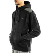 Hooded Sweatshirt Sports Jacket Nike Sportswear Fleece Fz Hoodie Bb Black cotton Men