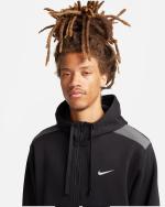 Hooded Sweatshirt Sports Jacket Nike Sportswear Fleece Fz Hoodie Bb Black cotton Men
