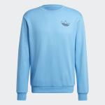  Felpa Sportiva UOMO Adidas Originals Trefoil Blu Trefoil Series Style Crew 