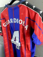  Barcellona Kappa Maglia Calcio Storica vintage 1997-1998 Home Guardiola 4 