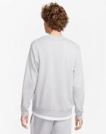 Nike Pullover Fleece BB Crew Cotton Fleece Crew Neck Sports Sweatshirt Grey