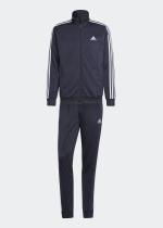  Tuta Intera Completa UOMO Adidas Basic 3-Stripes Tricot Blu con tasche 