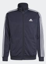  Tuta Intera Completa UOMO Adidas Basic 3-Stripes Tricot Blu con tasche 