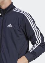  Tuta Intera Completa UOMO Adidas Basic 3-Stripes Tricot Blu con tasche 