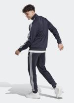  Tuta Intera Completa UOMO Adidas Basic 3-Stripes Tricot Blu con tasche 