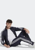  Tuta Intera Completa UOMO Adidas Basic 3-Stripes Tricot Blu con tasche 