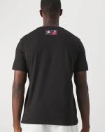 T-shirt leisure CHAMPION Major League Baseball Yankees Crewneck Cotton Man short sleeves Black