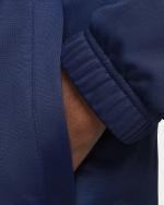  Tuta Intera Completa UOMO Nike Club Blu Poliestere Collo Alto Tempo Libero 