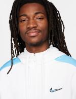 Hooded Sweatshirt Sports Jacket Nike Sportswear Fleece Fz Hoodie Bb cotton Man White Light Blue