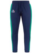 Pantaloni tuta Pants UOMO Kappa Logo Folio Blu Verde con tasche Cotone Garzato 