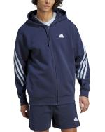  Giacca tuta felpa cappuccio UOMO Adidas Future Icons 3-Stripes Full Zip Cotone 