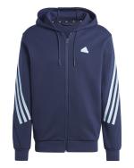  Giacca tuta felpa cappuccio UOMO Adidas Future Icons 3-Stripes Full Zip Cotone 