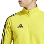  Felpa Allenamento Training Top UOMO Adidas Giallo Tiro 24 Mezza zip 