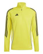  Felpa Allenamento Training Top UOMO Adidas Giallo Tiro 24 Mezza zip 