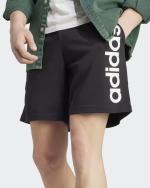 adidas Essentials Single Jersey linear Cotton shorts with pockets Black