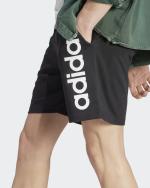 adidas Essentials Single Jersey linear Cotton shorts with pockets Black
