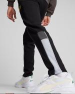 Borussia 09 Dortmund Puma Ftbl Archive Track Tracksuit Pants with zip pockets Brushed Cotton Men 2024 Black