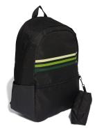 ADIDAS BACKPACK Classic Horizontal 3-Stripes Unisex Backpack Black Green