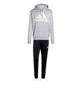  Tuta Intera Completa UOMO Adidas Big Logo Hoodie French Terry Grigio 