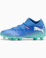 Football boots Cleats Puma FUTURE 7 MATCH FG/AG Bluemazing junior Boy