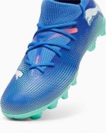 Football boots Cleats Puma FUTURE 7 MATCH FG/AG Bluemazing junior Boy