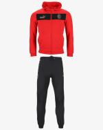  Ac Milan Puma Tuta Intera Ragazzo Bambino Ragazzo Bambino Nero Cotone Garzato 