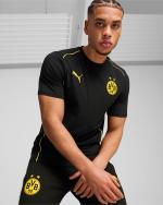  Borussia Dortmund 09 Puma T-shirt maglia maglietta Nero Cotone Casuals Tee 