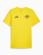Leisure T-shirt BORUSSIA DORTMUND 09 BVB Puma Ftbl Culture Round Neck Cotton Men's Shirt 2024 25 Yellow
