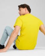 Leisure T-shirt BORUSSIA DORTMUND 09 BVB Puma Ftbl Culture Round Neck Cotton Men's Shirt 2024 25 Yellow