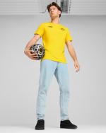 Leisure T-shirt BORUSSIA DORTMUND 09 BVB Puma Ftbl Culture Round Neck Cotton Men's Shirt 2024 25 Yellow