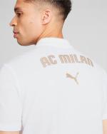 Polo Shirt Ac Milan Puma CASUALS Cotton short sleeves 2024 25 men White