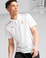 Polo Shirt Ac Milan Puma CASUALS Cotton short sleeves 2024 25 men White