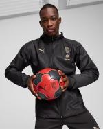 AC MILAN PUMA Training Wind- und Regenjacke, für jedes Wetter, für alle Zeiten, durchgehender Reißverschluss, Herren, Kapuze, 2024 25, Schwarz
