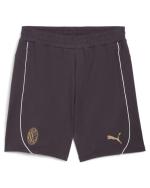 Bermuda shorts AC MILAN Puma CASUALS Cotton Zip pockets 2024 25 anthracite gray