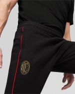 Suit Pants ACM MILAN Puma Sweat CASUALS with zip pockets Cotton Men 2024 25 Black