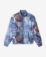 Australian ALL OVER PRINT SMASH Sportjacke Herren Reißverschlusstaschen Made in Italy COSMO BLUE