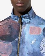 Australian ALL OVER PRINT SMASH Sportjacke Herren Reißverschlusstaschen Made in Italy COSMO BLUE