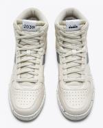  Scarpe Sneakers UOMO Diadora MAGIC BASKET MID 2030 Bianco Grigio T2 