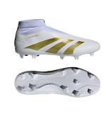  Scarpe Calcio Adidas Predator Bianco Sintetico League laceless FG Senza lacci 