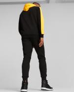 Puma Essentials Hoodie Colorblock Herren Sport Trainingsanzug Cotton Fleece Schwarz Gelb