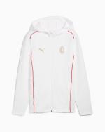 ACM MILAN Puma CASUALS full zip cotton tracksuit jacket for KIDS and BOYS 2024 25 White