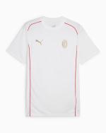 AC MILAN Puma CASUALS Crewneck Men's Leisure T-shirt Shirt 2024 25 White polyester