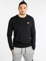  maglia maglietta t-shirt maniche lunghe UOMO Nike Nero Club Tee LS Cotone 