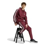  Felpa Cappuccio Hoodie UOMO Adidas Essentials Fleece 3 stripes Amaranto 