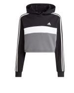 Addias Kids Girls Tiberio 3-Stripes Colorblock Fleece Leggings Junior Cotton Hooded Full Bodysuit