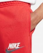  Tuta Intera Completa UOMO Nike Club Fleece HD Rosso Cotone Felpato 