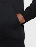 NIKE HOODIE Pullover Sportswear CLUB BB HDY FUTURA WITH POCKETS Black Fleece Cotton